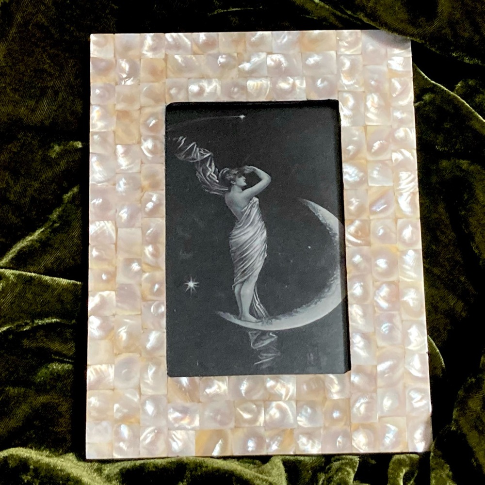 Victorian Moon Goddess Art Deco Goddess Pagan Art Mythology Magic - Picture 2 of 13